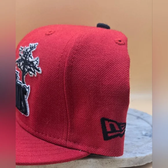 NWT Rare New Era Atlanta Backwoods Logo Fitted Baseball Hat - Picture 15 of 15